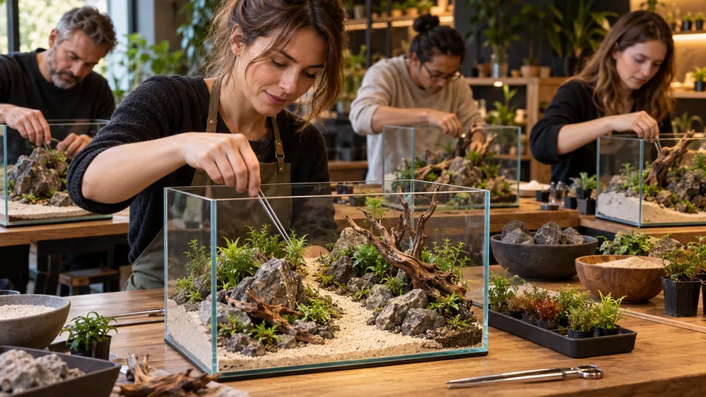 Atelier créatif d’Alchimia : créez votre paysage aquatique