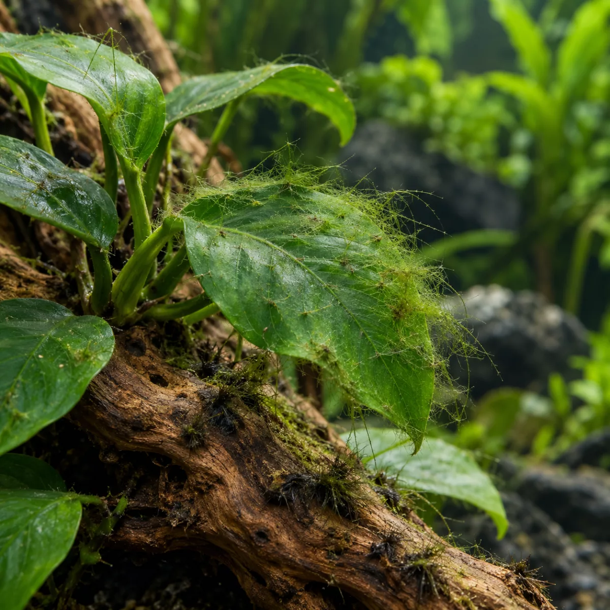 Algues dans l’aquarium : identifier leur cause avant de traiter