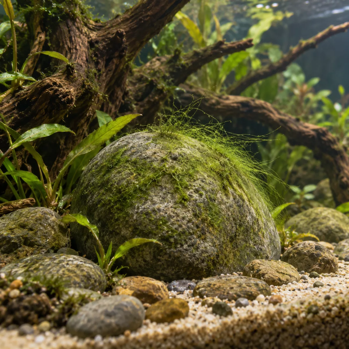 Algues dans l’aquarium : identifier leur cause avant de traiter