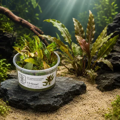 Cryptocoryne undulata « Broad Leaf » – Tropica 1-2-Grow! in vitro