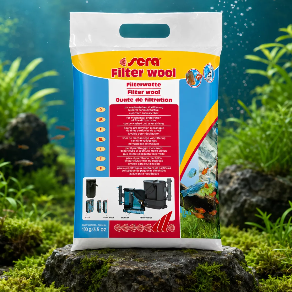 Sera Filter Wool – Ouate de filtration pour aquarium
