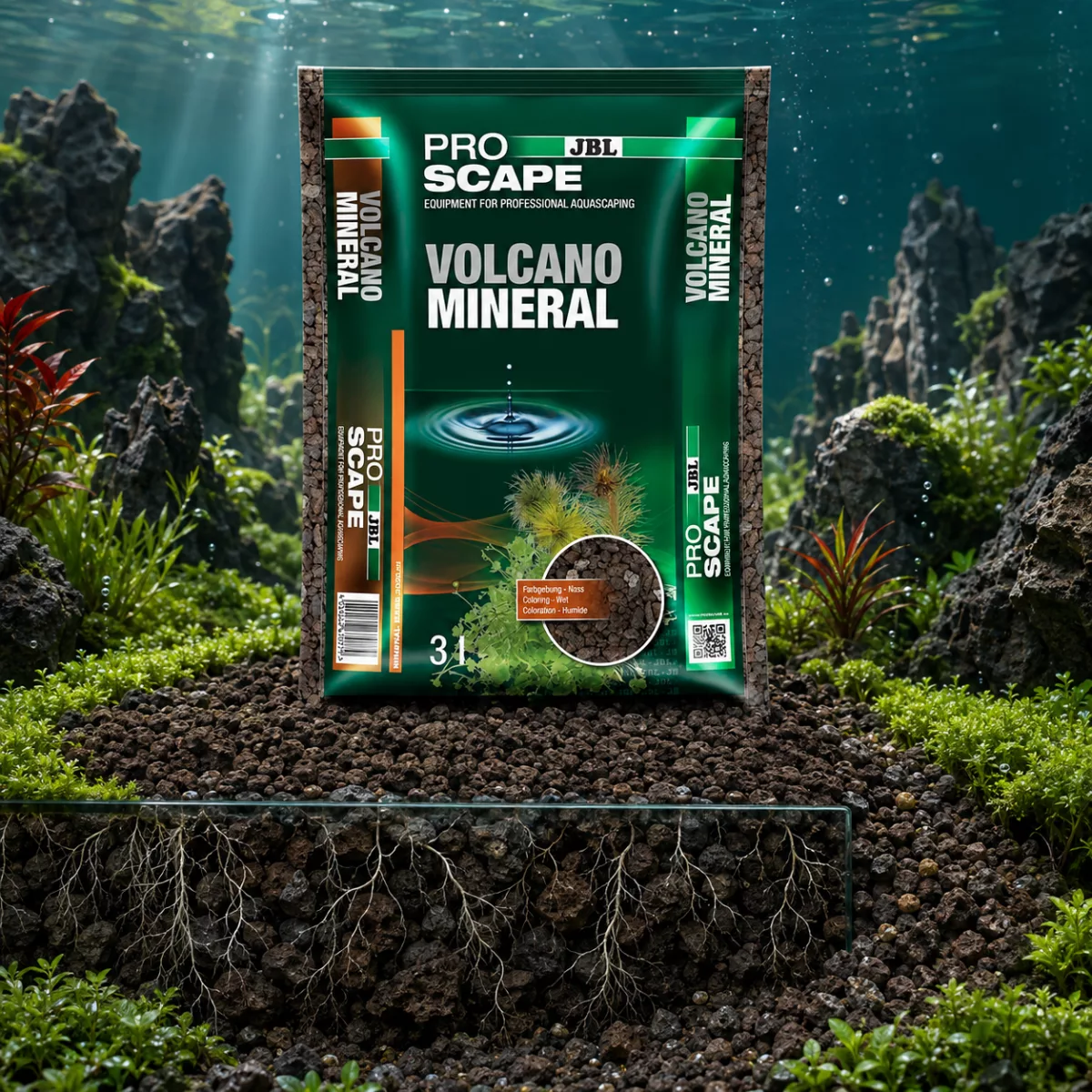 JBL ProScape Volcano Mineral – Sous-couche volcanique 3 L / 9 L