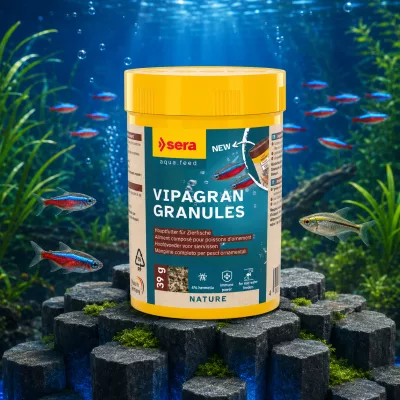 Sera Vipagran Nature – Granulés pour poissons d’ornement