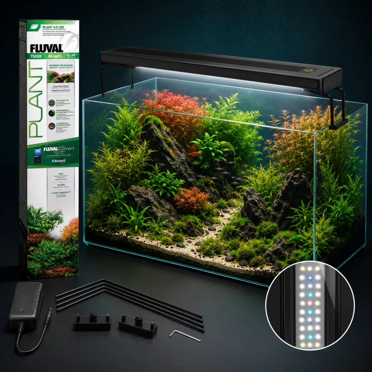 Fluval Plant 4.0 LED – Rampe pour aquarium planté